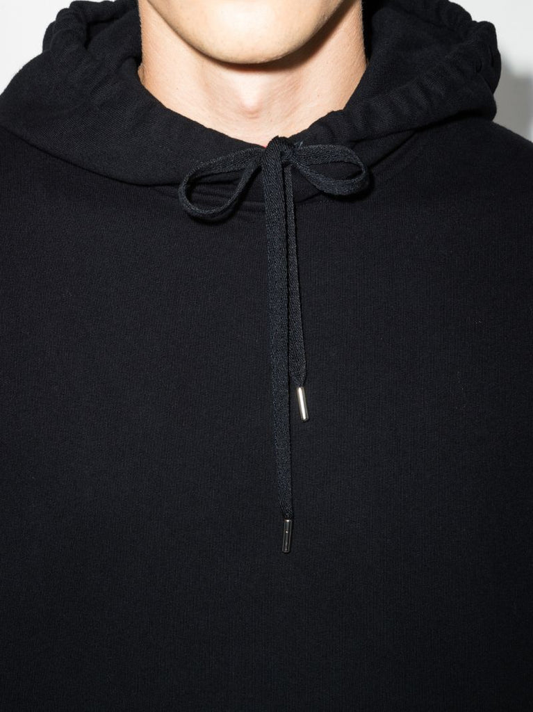 Black Cotton Hoodie