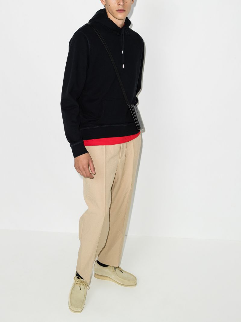 Black Cotton Hoodie