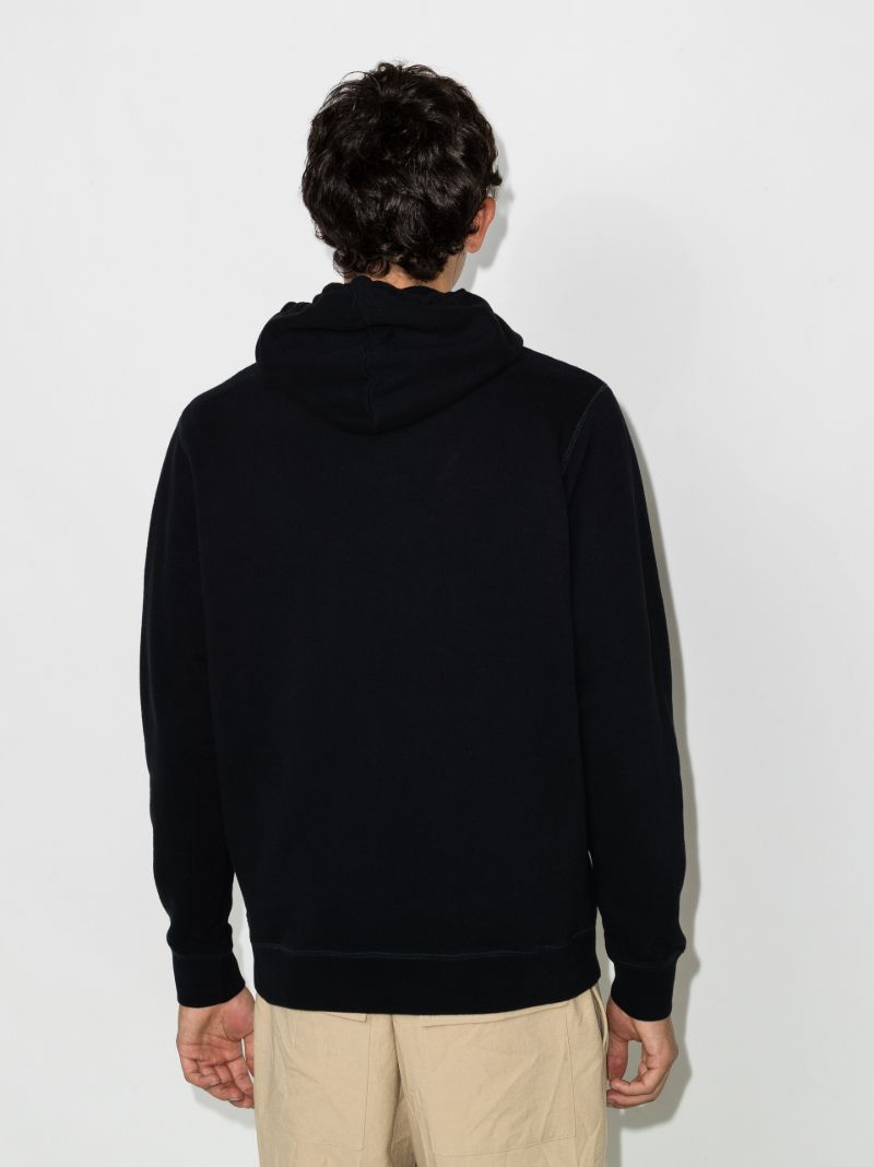 Black Cotton Hoodie