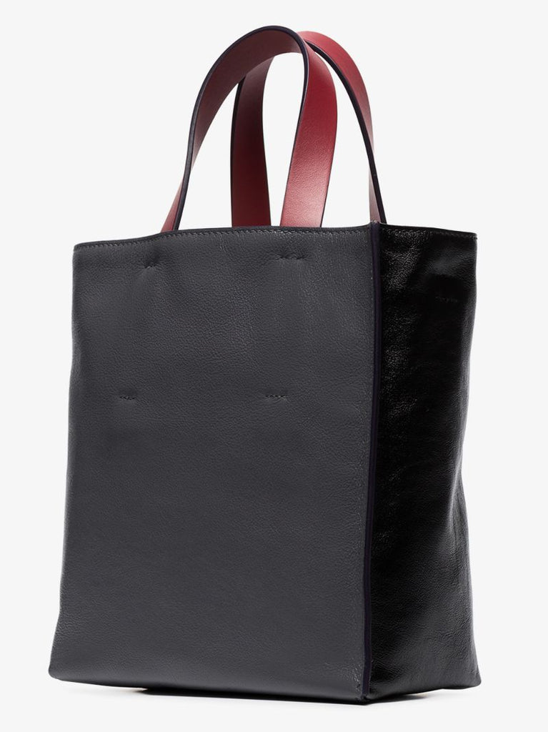 Black Museo Leather Tote Bag