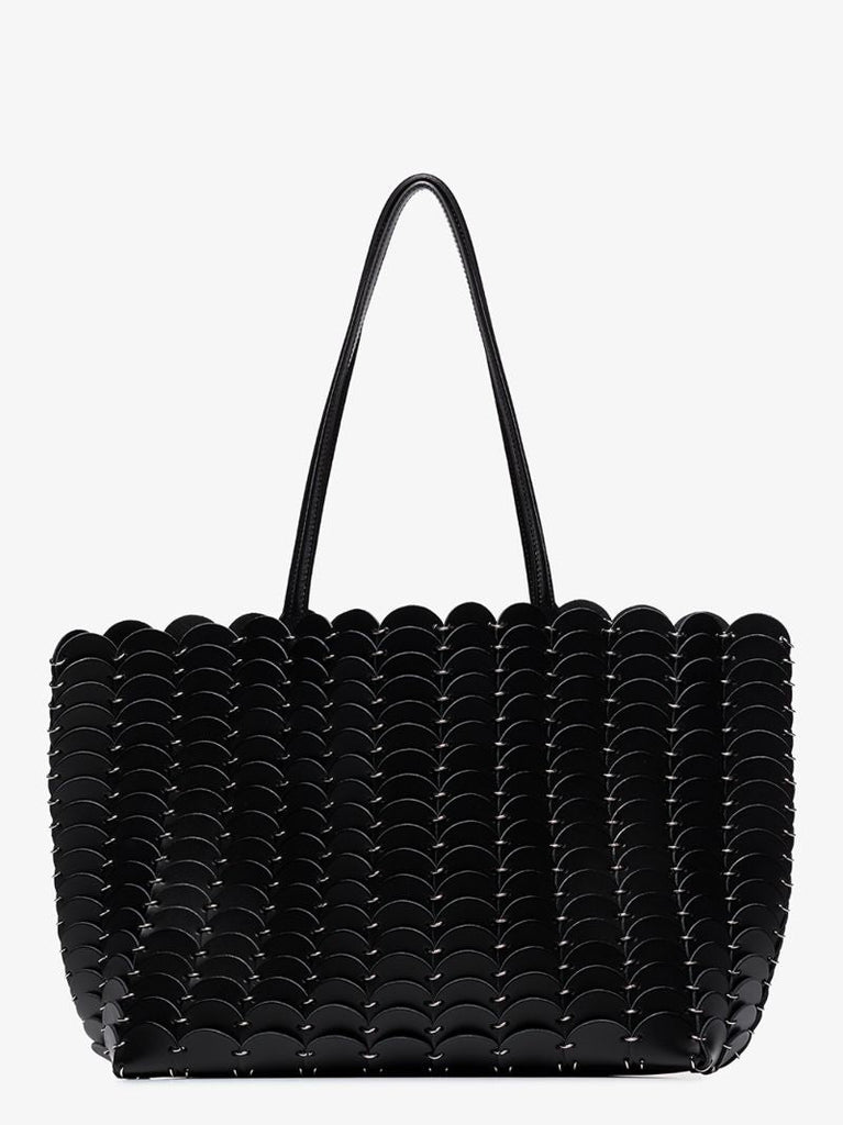 Black PacoÃ_x0083_Â¯o Large Leather Tote Bag