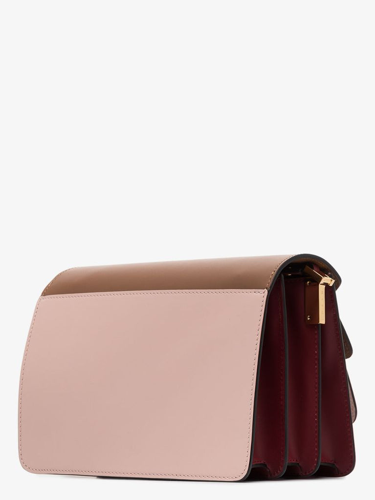 Pink Trunk Medium Leather Shoulder Bag