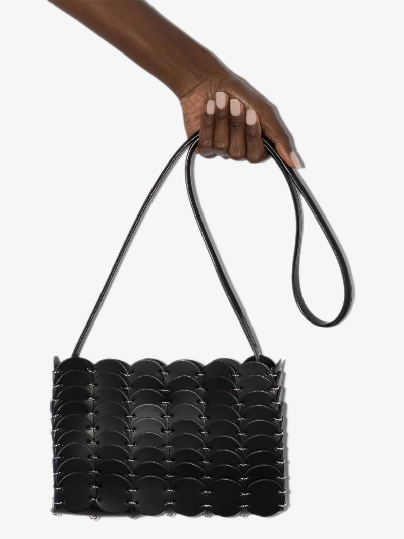 Black PacoÃ_x0083_Â¯o Leather Cross Body Bag