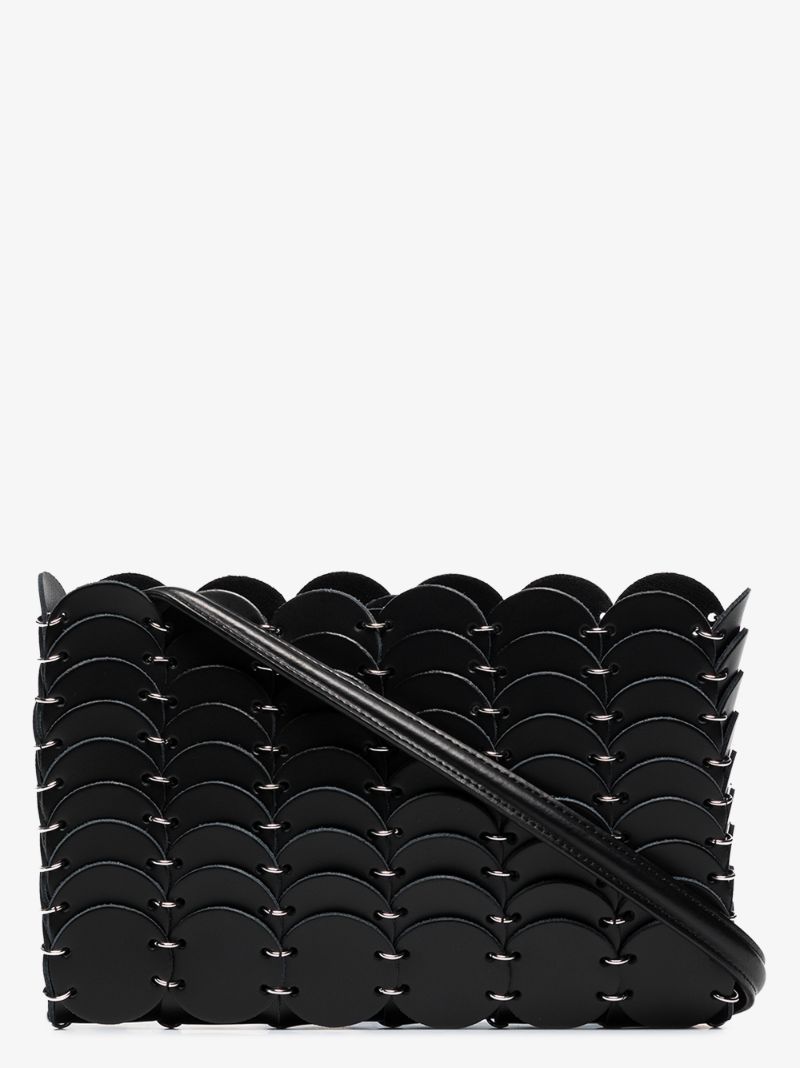 Black PacoÃ_x0083_Â¯o Leather Cross Body Bag