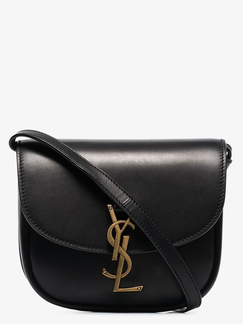 Black Kaia Small Leather Shoulder Bag