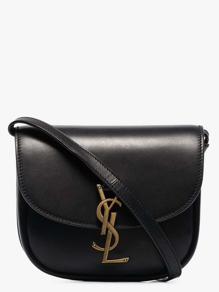 Black Kaia Small Leather Shoulder Bag