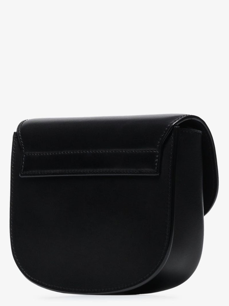 Black Kaia Small Leather Shoulder Bag