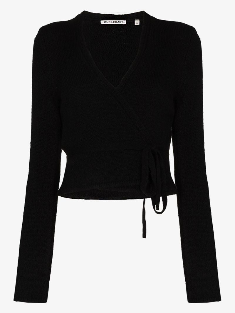 Merino Wool Wrap Cardigan