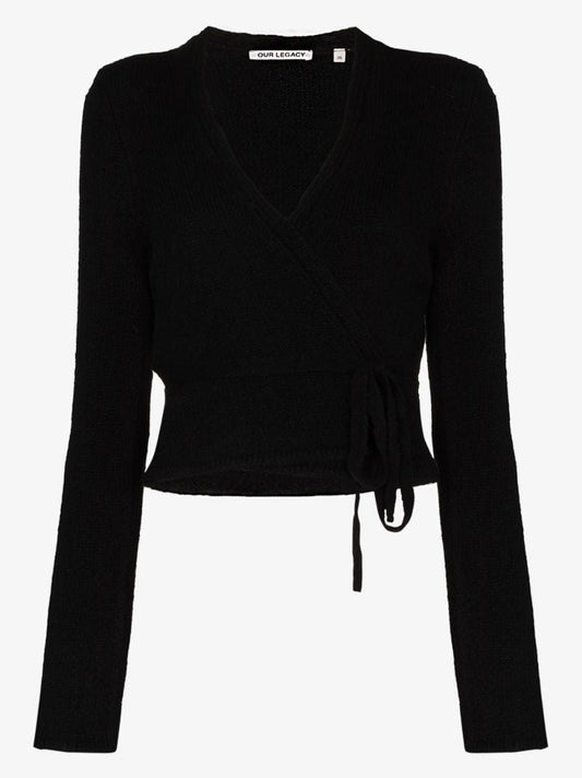 Merino Wool Wrap Cardigan