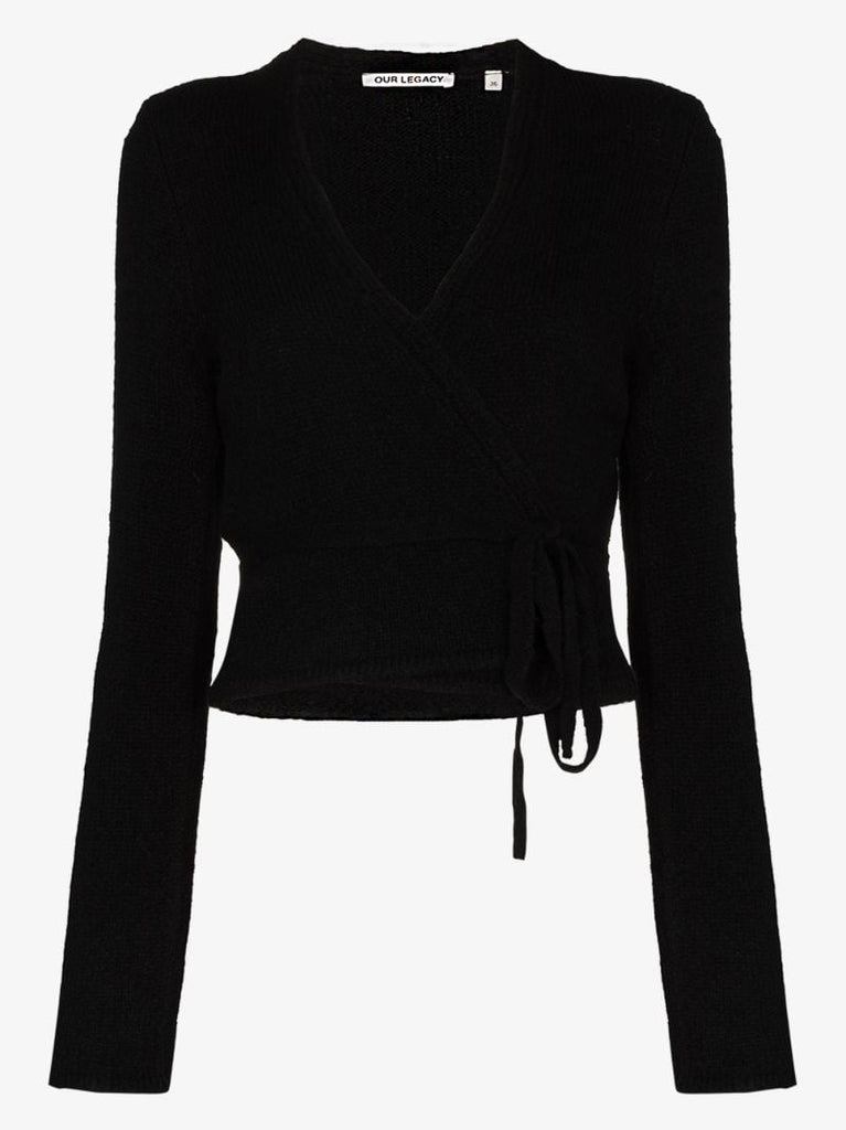 Merino Wool Wrap Cardigan