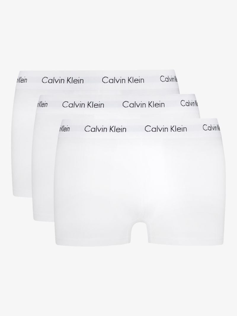 White Cotton Boxer Briefs Set