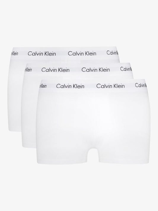 White Cotton Boxer Briefs Set