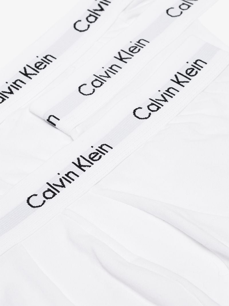 White Cotton Boxer Briefs Set