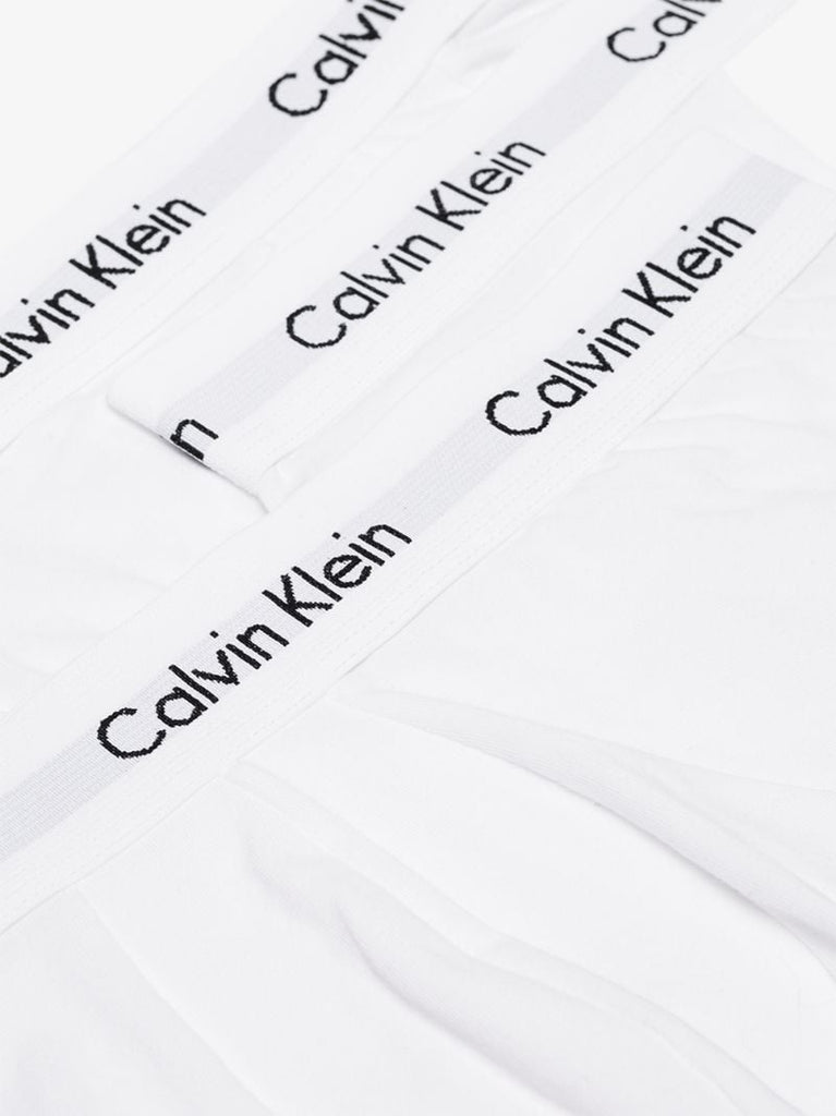 White Cotton Boxer Briefs Set