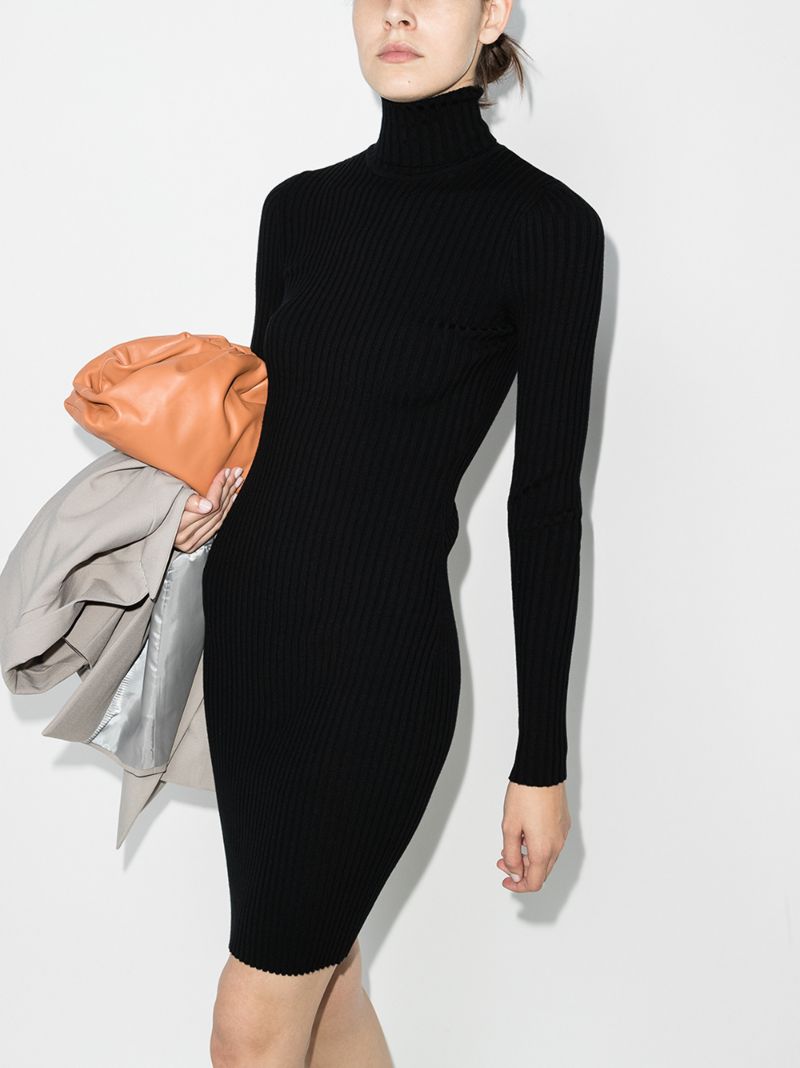 Ribbed Knit Mini Dress