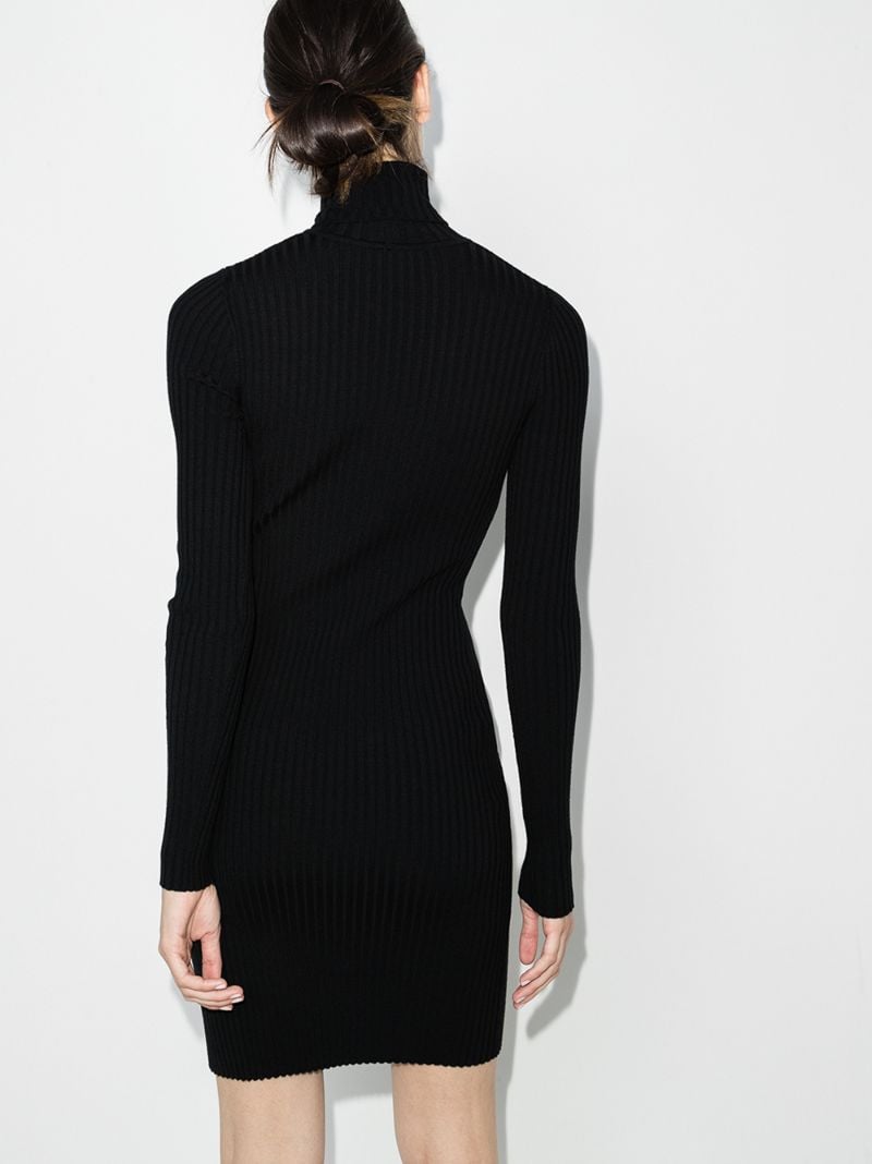 Ribbed Knit Mini Dress