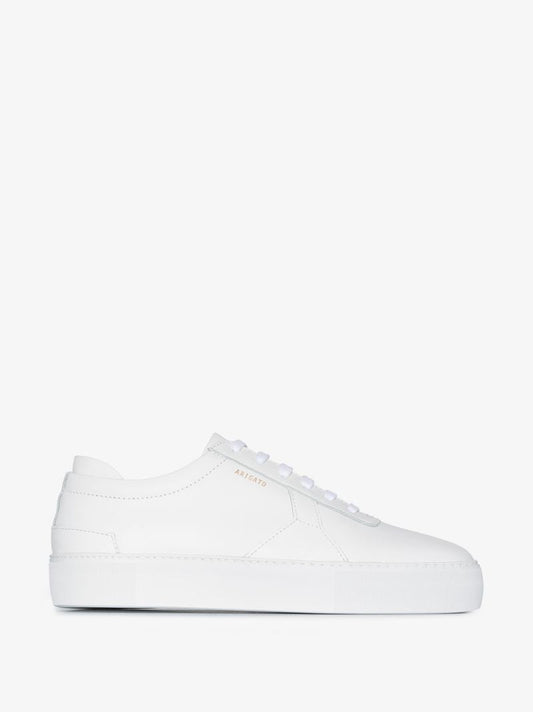 White Platform Leather Sneakers