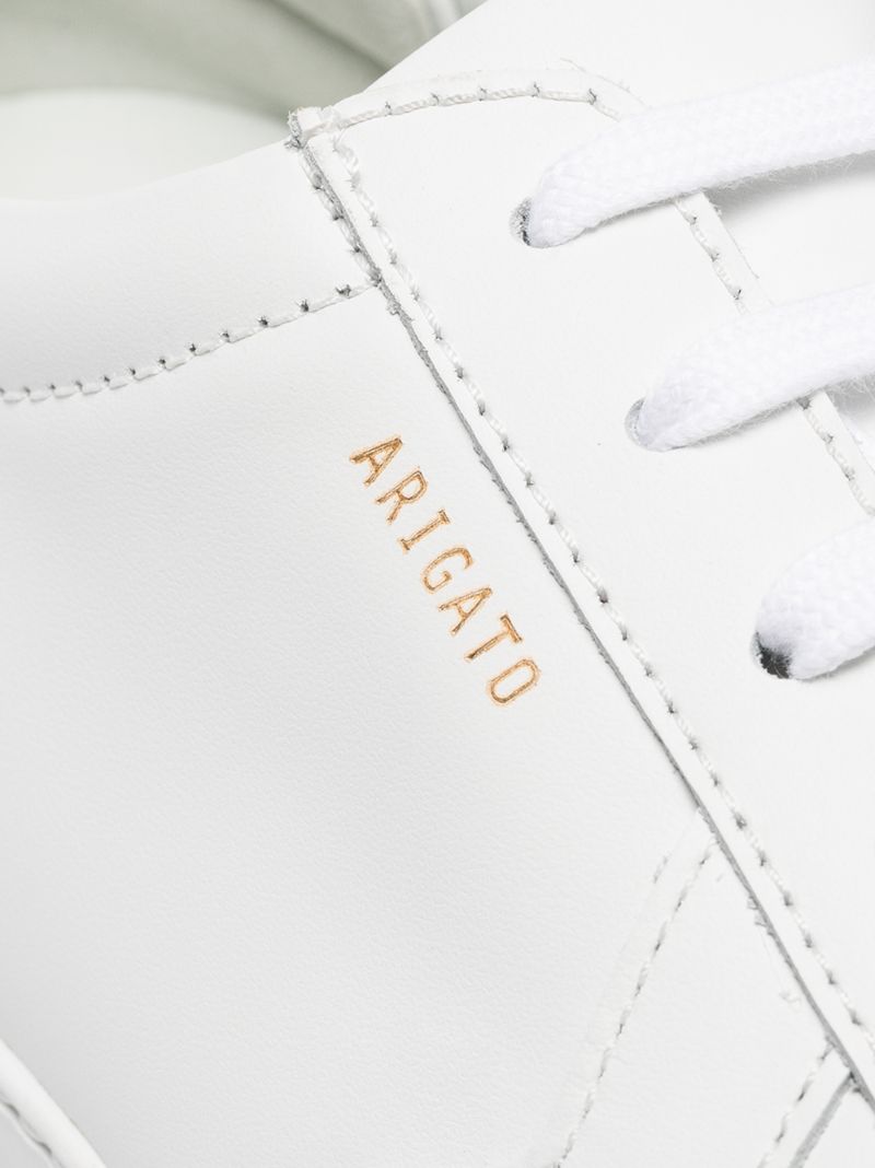 White Platform Leather Sneakers