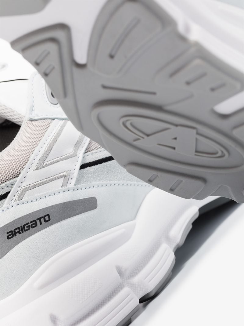 White Marathon Runner Leather Sneakers