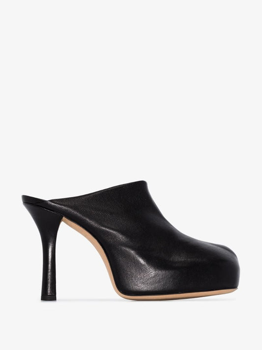 Black Bv Bold 105 Leather Mules