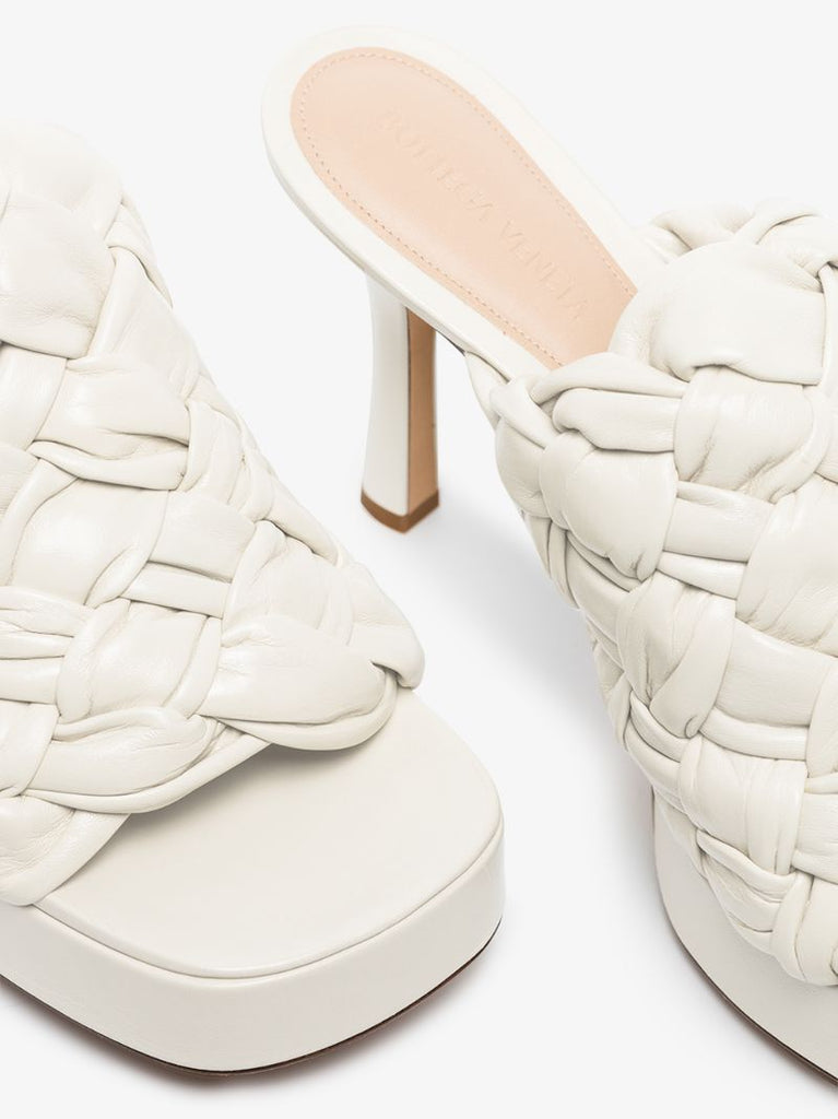 White Bv Board 105 Leather Mules