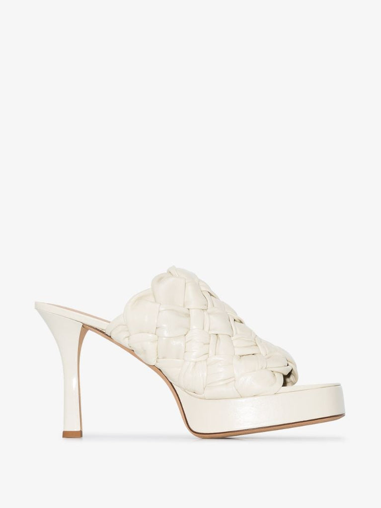 White Bv Board 105 Leather Mules