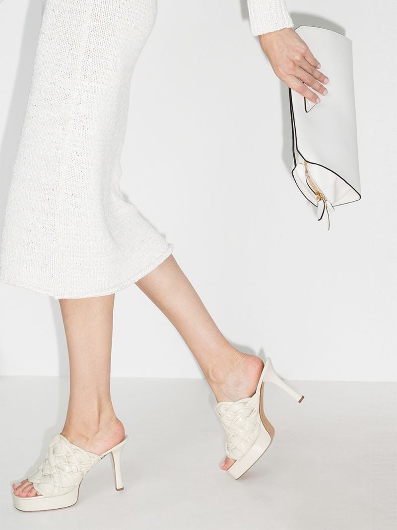 White Bv Board 105 Leather Mules