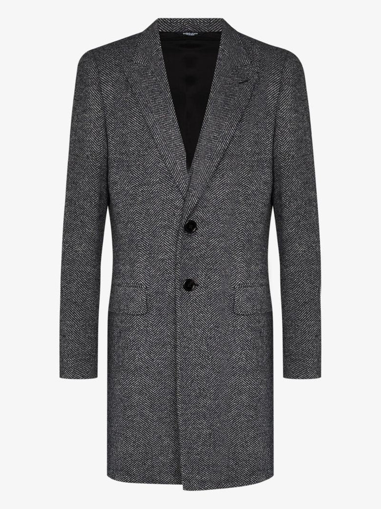 Wool Herringbone Coat