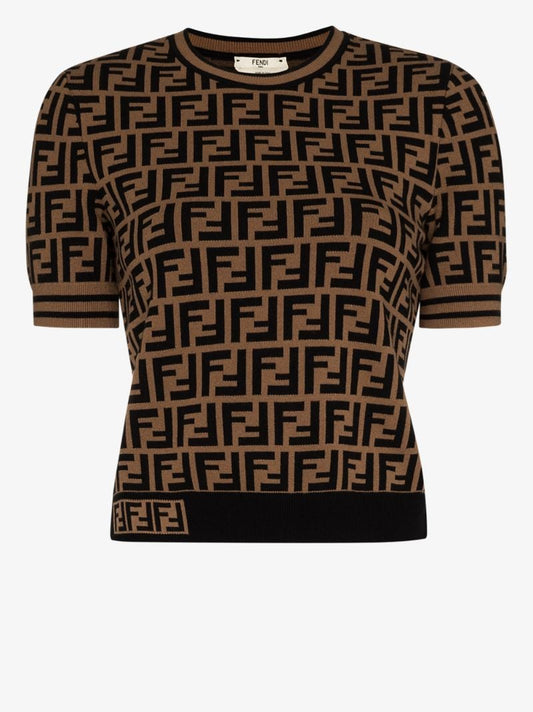 FF-print knitted top