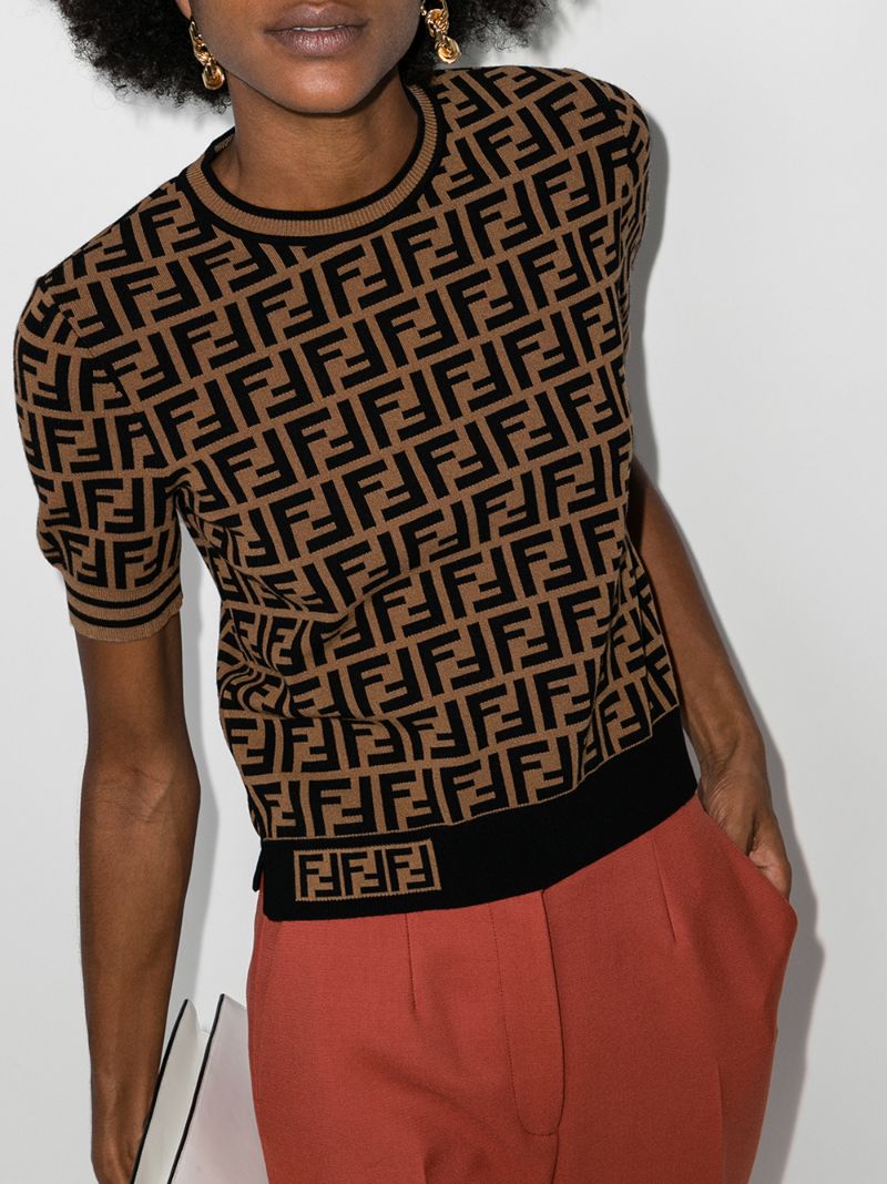 FF-print knitted top