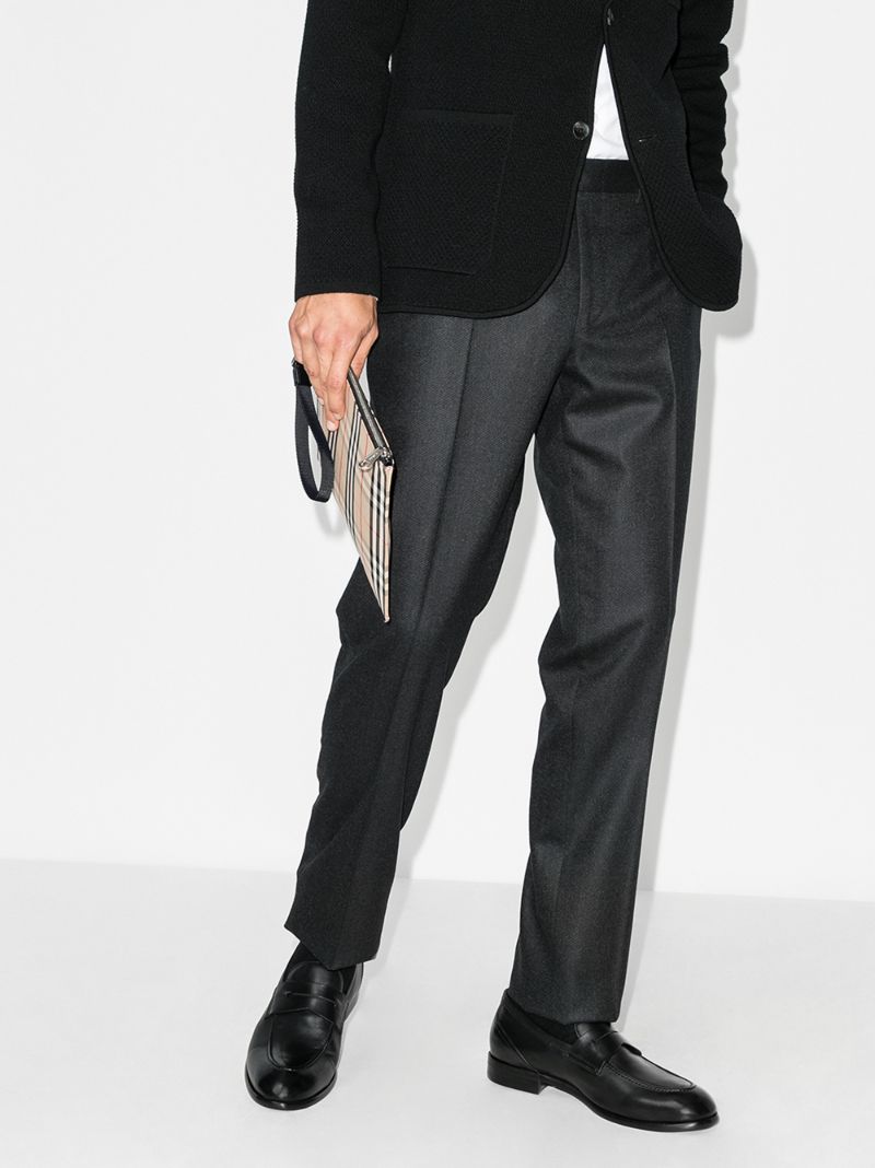 Black Leather Penny Loafers