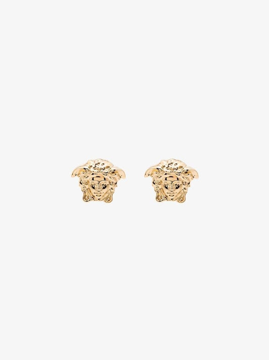 Gold-tone Medusa Head Earrings