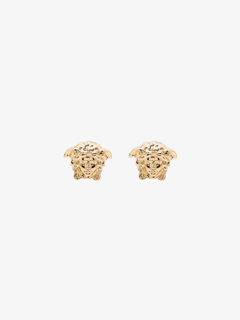 Gold-tone Medusa Head Earrings