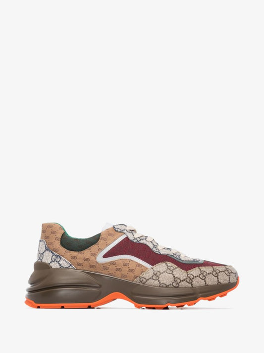 Brown Gg Rhyton Sneakers