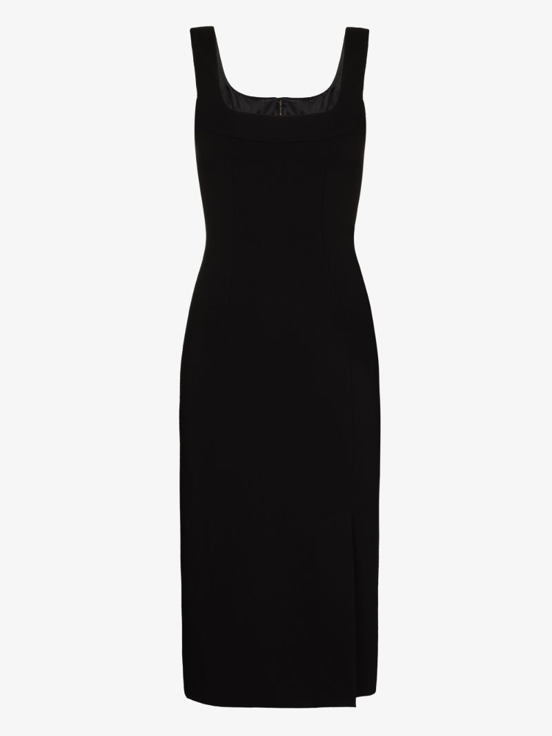 Square Neck Midi Dress