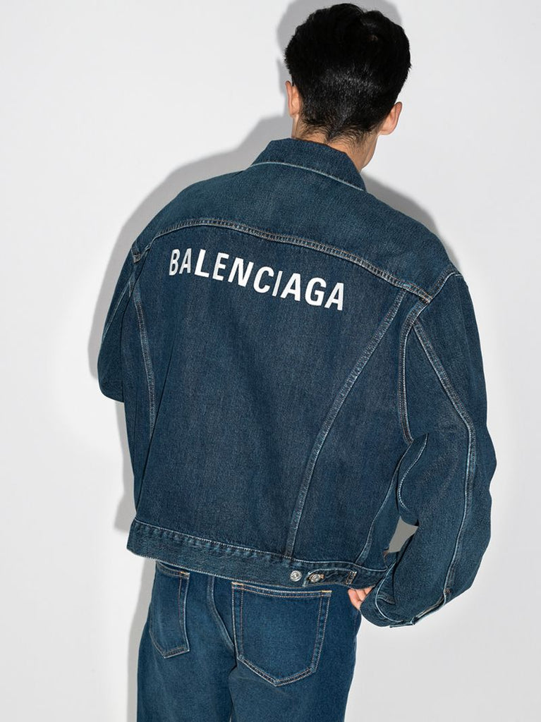 Embroidered Logo Denim Jacket