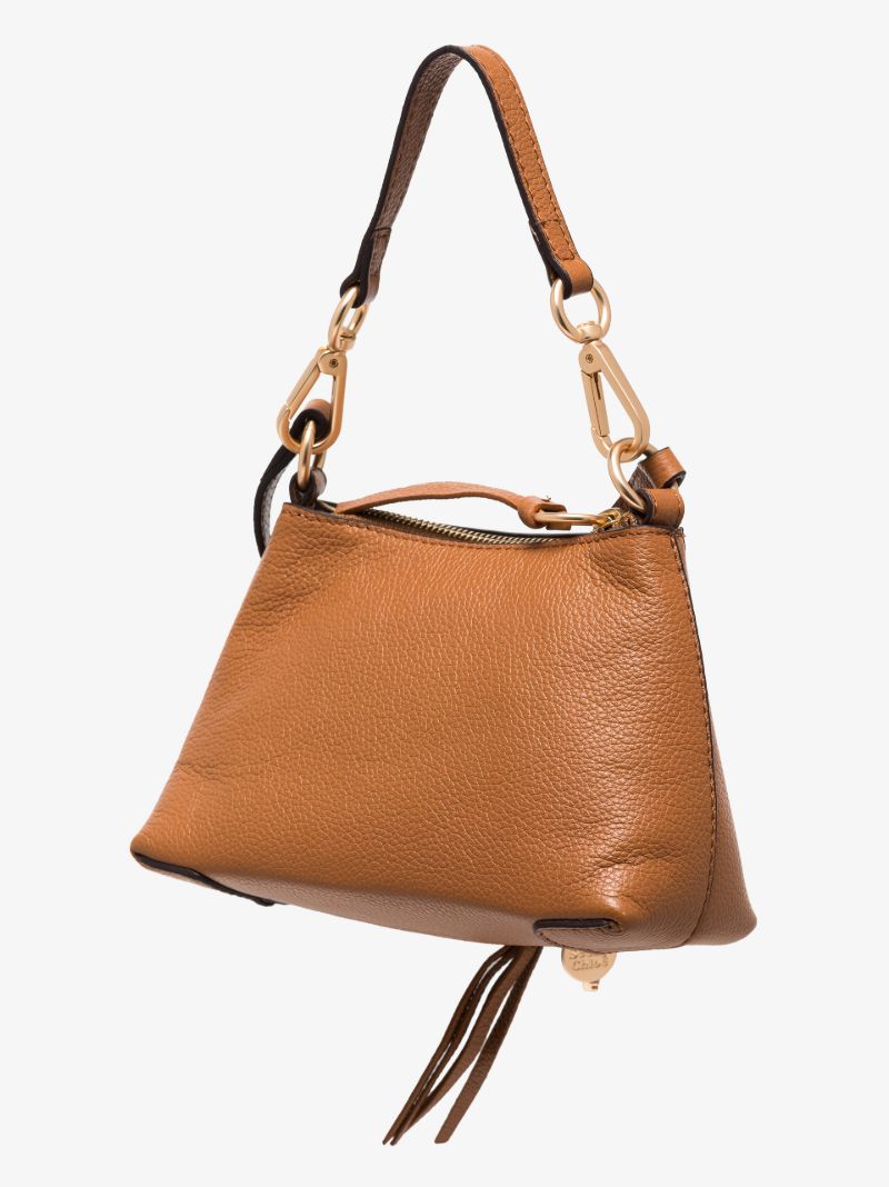 Brown Joan Small Leather Shoulder Bag