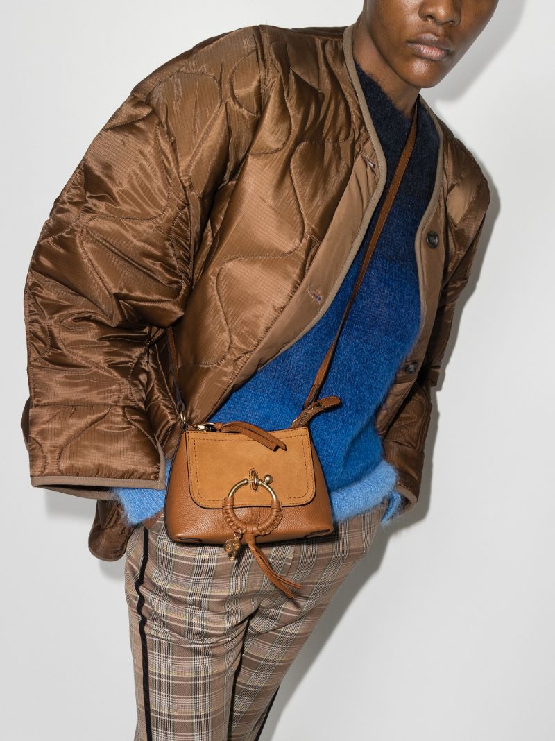 Brown Joan Small Leather Shoulder Bag