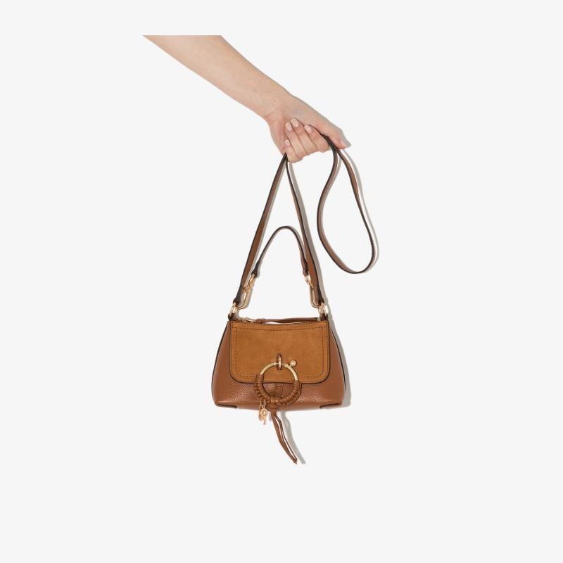 Brown Joan Small Leather Shoulder Bag