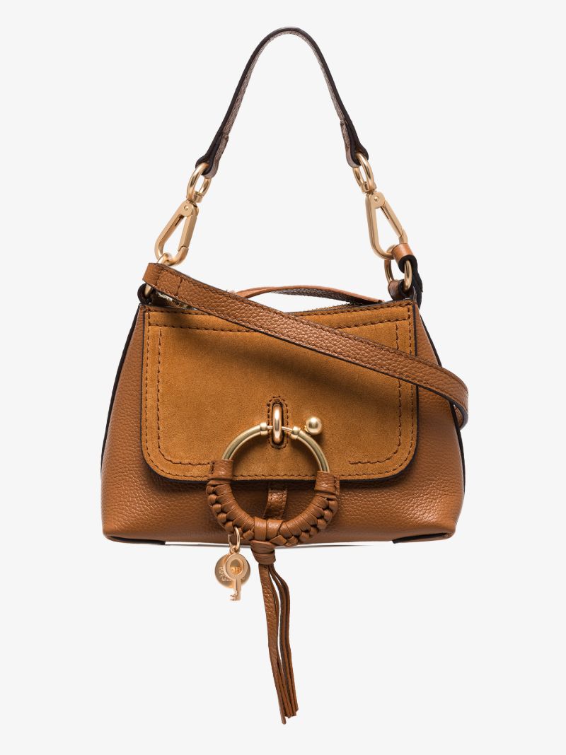 Brown Joan Small Leather Shoulder Bag