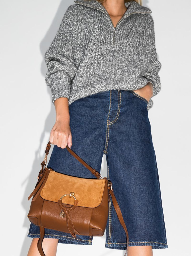 Brown Joan Leather Shoulder Bag