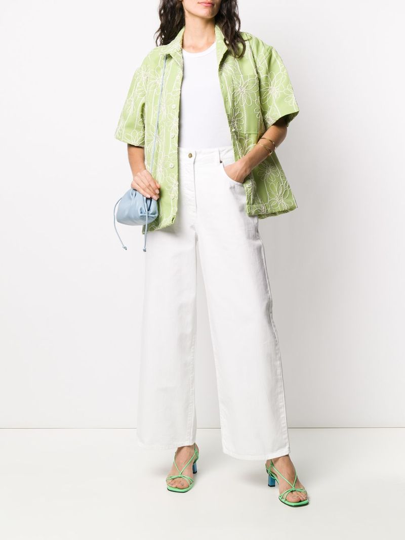 White Le Jean De Nimes Wide-leg Jeans