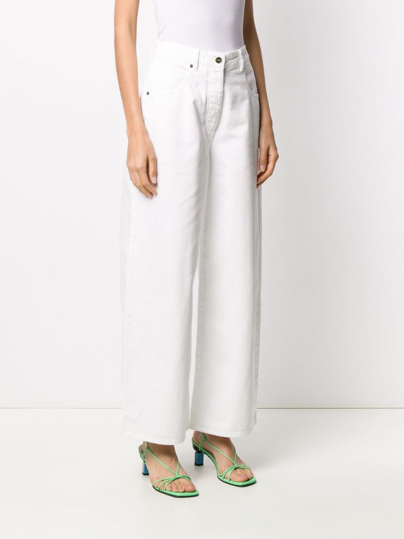 White Le Jean De Nimes Wide-leg Jeans