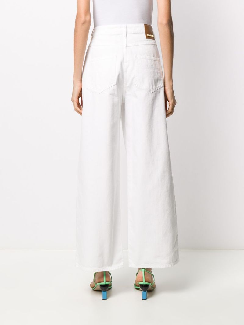 White Le Jean De Nimes Wide-leg Jeans