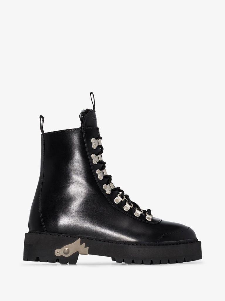 Black Leather Hiking Boots