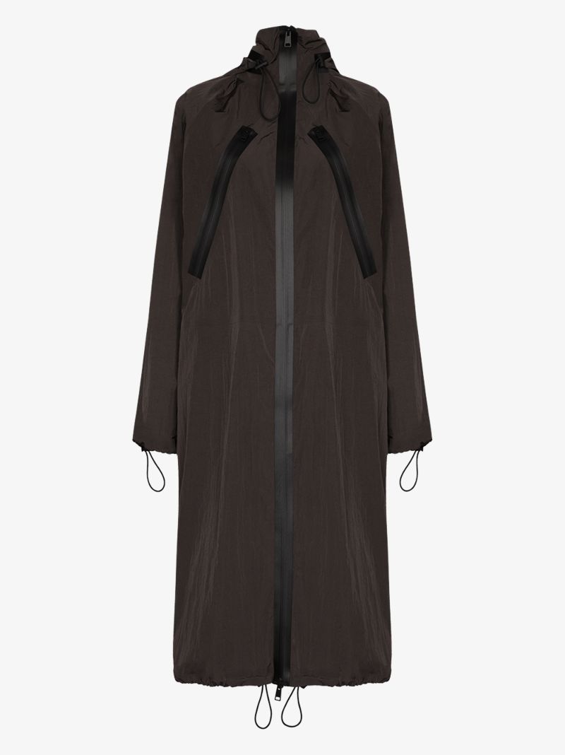 Long Hooded Parka Coat