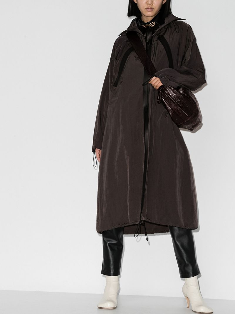 Long Hooded Parka Coat