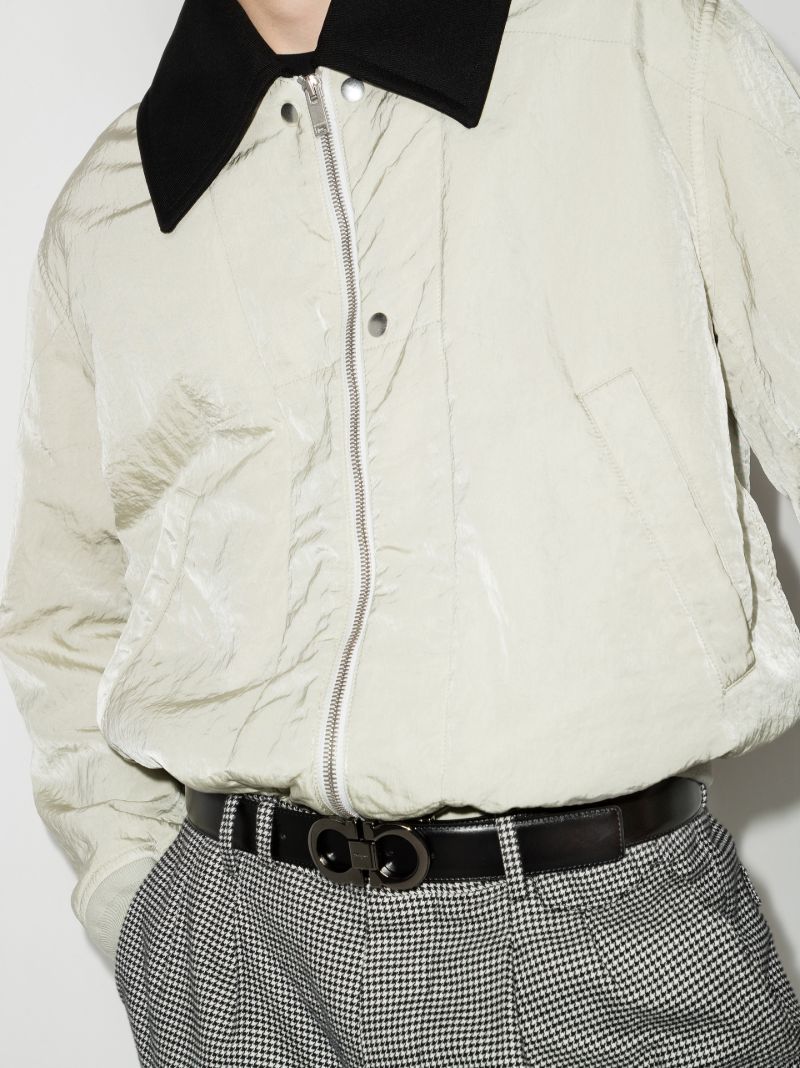 Black and Brown Gancini Reversible Leather Belt