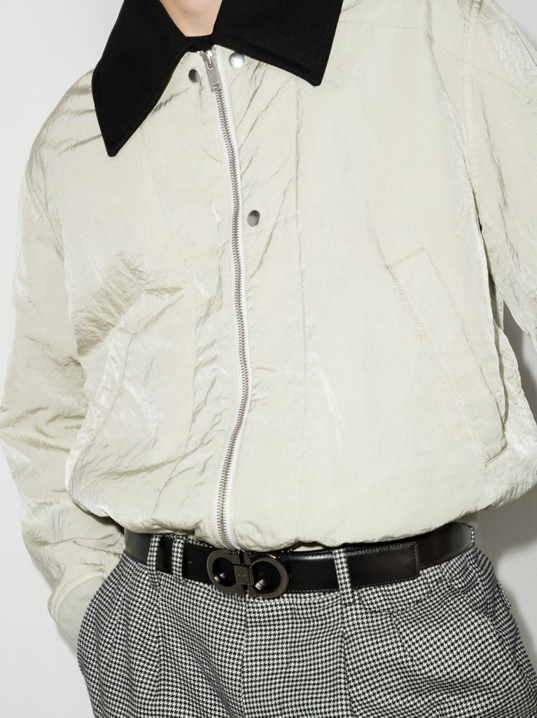 Black and Brown Gancini Reversible Leather Belt