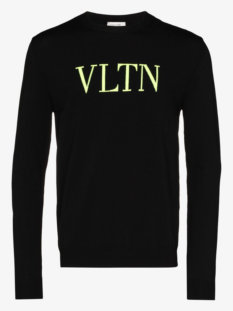 Vltn Logo Knit Sweater
